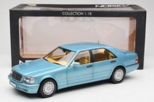 Mercedes S500 W140 Turkos Metallic Norev 1:18 183561 Metall — bild 8 av 8