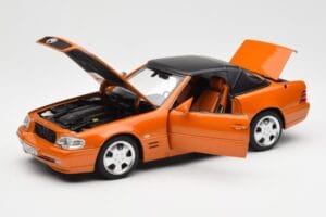 Mercedes SL 500 R129 Orange Metallic Norev 1:18 183752 Metall — bild 2 av 8
