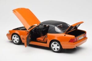 Mercedes SL 500 R129 Orange Metallic Norev 1:18 183752 Metall — bild 5 av 8