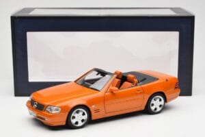 Mercedes SL 500 R129 Orange Metallic Norev 1:18 183752 Metall — bild 8 av 8