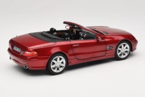 Mercedes SL 500 R230 Red Metallic Begränsad Upplaga Norev 1:18 183841 Metall — bild 3 av 8