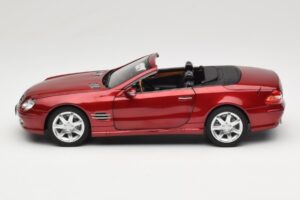 Mercedes SL 500 R230 Red Metallic Begränsad Upplaga Norev 1:18 183841 Metall — bild 4 av 8