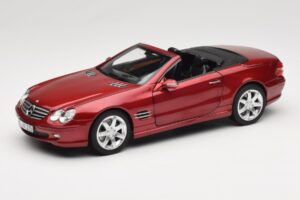 Mercedes SL 500 R230 Red Metallic Begränsad Upplaga Norev 1:18 183841 Metall