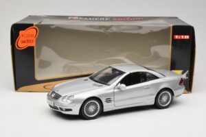Mercedes SL55 AMG R230 Silver Maisto 1:18 36894 Metall — bild 8 av 8