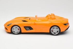 Mercedes SLR McLaren C199 Stirling Moss AMG Solarbeam Metallic Minichamps 1:18 100038400 Metall — bild 4 av 8