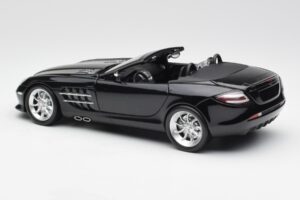 Mercedes SLR McLaren Roadster R199 Crystal Galaxit Svart Minichamps 1:18 B66961004 Metall — bild 7 av 8