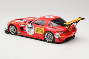 Mercedes SLS AMG GT3 #35 T. Heyer / T. Jager 24 Hours of Spa 2011 Minichamps 1:18 B66960196 Metall — bild 5 av 6