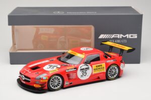 Mercedes SLS AMG GT3 #35 T. Heyer / T. Jager 24 Hours of Spa 2011 Minichamps 1:18 B66960196 Metall — bild 6 av 6