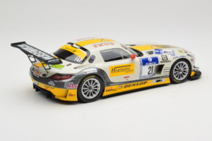 Mercedes SLS AMG GT3 #21 Rowe Racing M. Hartung / N. Heyer ADAC 24 Hours Nurburgring 2013 Minichamps 1:18 151133121 Metall — bild 2 av 6
