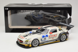 Mercedes SLS AMG GT3 #21 Rowe Racing M. Zehe / M. Hartung ADAC 24h Nurburgring 2012 Minichamps 1:18 151123121 Metall — bild 6 av 6
