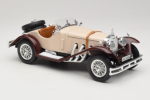 Mercedes SSK Beige & Mörkröd Bburago 1:18 3009-M4 Metall — bild 4 av 6