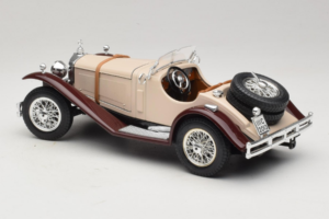 Mercedes SSK Beige & Mörkröd Bburago 1:18 3009-M4 Metall — bild 5 av 6