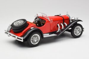 Mercedes SSK Röd & Svart Bburago 1:18 3009-M1 Metall — bild 2 av 6