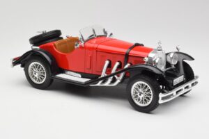 Mercedes SSK Röd & Svart Bburago 1:18 3009-M1 Metall — bild 4 av 6