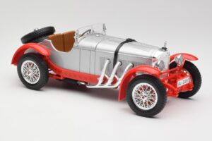 Mercedes SSK Silver & Röd Bburago 1:18 3009-M2 Metall — bild 4 av 6