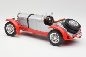 Mercedes SSK Silver & Röd Bburago 1:18 3009-M2 Metall — bild 5 av 6