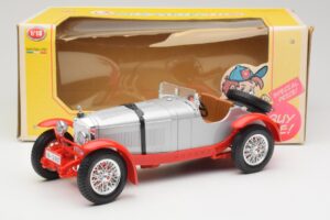 Mercedes SSK Silver & Röd Bburago 1:18 3009-M2 Metall — bild 6 av 6