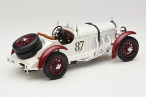 Mercedes SSKL #87 R. Caracciola Vit 1931 Bburago 1:18 3002-P1 Metall — bild 2 av 6