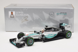 Mercedes W06 #44 L. Hamilton Mercedes AMG Petronas United States Grand Prix Winner World Champion 2015 Minichamps 1:18 110150 — bild 7 av 7