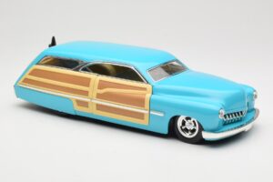 Mercury Merc Woodie Blå Hot Wheels 1:18 27806 Metall — bild 6 av 8