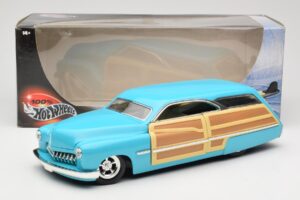 Mercury Merc Woodie Blå Hot Wheels 1:18 27806 Metall — bild 8 av 8