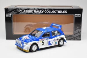 MG Metro 6R4 #5 T. Pond / R. Arthur Rally Monte Carlo 1986 Sun Star 1:18 5537 Metall — bild 8 av 8