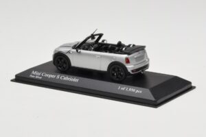 Mini Cooper S R57 Cabriolet Silver Minichamps 1:43 431138830 Metall — bild 3 av 6