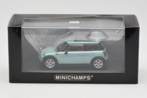 Mini One R50 Ljusgrön Med Ljusgrönt Tak Minichamps 1:43 MINI003 Metall — bild 4 av 4