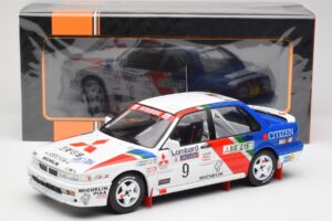 Mitsubishi Galant VR-4 #9 K. Eriksson / S. Parmander RAC Rally 1990 IXO 1:18 18RMC192A Metall — bild 6 av 6