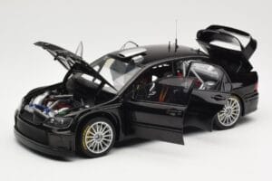 Mitsubishi Lancer Evolution WRC Plain Body Svart AUTOart 1:18 80528 Metall — bild 2 av 8