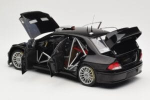 Mitsubishi Lancer Evolution WRC Plain Body Svart AUTOart 1:18 80528 Metall — bild 5 av 8
