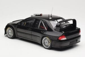 Mitsubishi Lancer Evolution WRC Plain Body Svart AUTOart 1:18 80528 Metall — bild 7 av 8