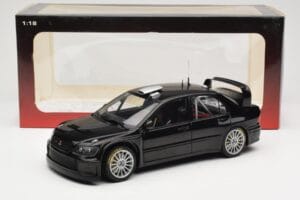 Mitsubishi Lancer Evolution WRC Plain Body Svart AUTOart 1:18 80528 Metall — bild 8 av 8