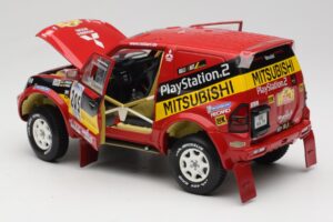 Mitsubishi Pajero Rallye Raid #205 Paris-Dakar Rally 2001 Solido 1:18 9022 Metall — bild 5 av 8
