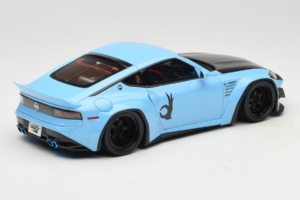 Nissan Fairlady Z RZ34 Pandem China Blue Black GT Spirit 1:18 GT943 Resin — bild 2 av 6
