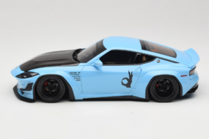 Nissan Fairlady Z RZ34 Pandem China Blue Black GT Spirit 1:18 GT943 Resin — bild 3 av 6