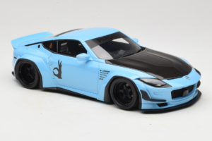 Nissan Fairlady Z RZ34 Pandem China Blue Black GT Spirit 1:18 GT943 Resin — bild 4 av 6