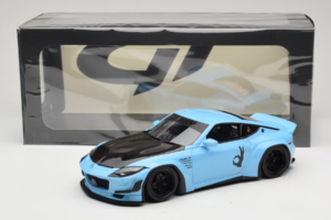 Nissan Fairlady Z RZ34 Pandem China Blue Black GT Spirit 1:18 GT943 Resin — bild 6 av 6