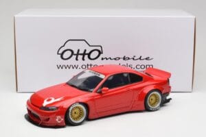 Nissan Silvia S15 Rocket Bunny Burning Red Otto 1:18 OT1115 Resin — bild 6 av 6