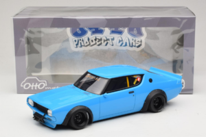 Nissan Skyline 2000 GT-R KPGC110 LB Works Blå Otto 1:18 OT1210 Resin — bild 2 av 6