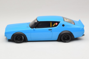 Nissan Skyline 2000 GT-R KPGC110 LB Works Blå Otto 1:18 OT1210 Resin — bild 3 av 6