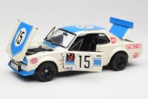 Nissan Skyline 2000GT-R KPGC10 #15 K. Takahashi Nissan Works JTCC 1972 Kyosho 1:18 08122B Metall — bild 2 av 8