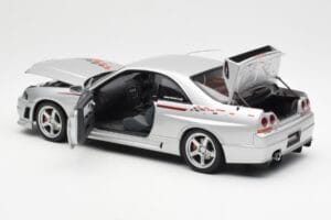Nissan Skyline GT-R R33 R-Tune Silver AUTOart 1:18 77326 Metall — bild 5 av 8