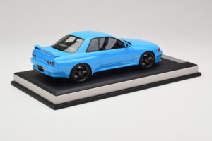 Nissan Skyline GT-R R32 Customized Version Blå MotorHelix 1:18 MH029CB Resin — bild 3 av 7