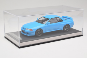 Nissan Skyline GT-R R32 Customized Version Blå MotorHelix 1:18 MH029CB Resin — bild 6 av 7