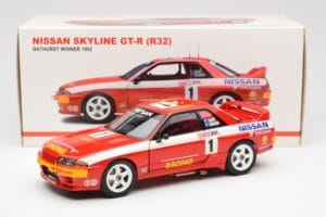 Nissan Skyline GT-R R32 #1 J. Richards / M. Skaife Bathurst 1000 Winner 1992 AUTOart 1:18 89279 Metall — bild 8 av 8