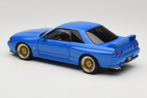 Nissan Skyline GT-R R32 V-Spec II Tuned Blå AUTOart 1:18 77415 Metall — bild 7 av 8