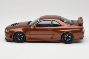 Nissan Skyline GT-R R34 Customized Metallic Bronze MotorHelix 1:18 M83414 Metall — bild 4 av 8