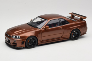 Nissan Skyline GT-R R34 Customized Metallic Bronze MotorHelix 1:18 M83414 Metall
