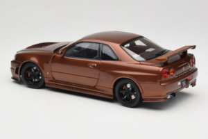 Nissan Skyline GT-R R34 Customized Metallic Bronze MotorHelix 1:18 M83414 Metall — bild 7 av 8